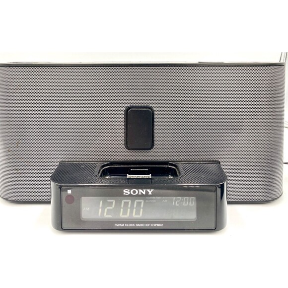 SONY Speaker Clock Radio 30 Pin iPod ICF-C1iP MK2 Dream Machine - 2 AVAILABLE - Picture 1 of 6